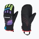 Detské lyžiarske rukavice ZIENER Luron Aquashield PR Mitten multicolor
