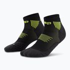 Dámske kompresné ponožky CEP Run Low Cut 5.0 black/lime