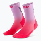 Dámske kompresné ponožky CEP Run Edt. Gradient Mid Cut Compression 5.0 pink/lilac fade