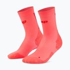 Dámske ponožky CEP Ultralight Mid Cut 4.0 neon coral/red