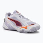Dámske hádzanárske topánky PUMA Solarstrike 4 puma white/heat fire/lilac crush berry