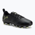 Detské kopačky PUMA Future 8 Play FG/AG Jr puma black/fizzy light/green terrain