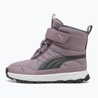 Detské snehové topánky PUMA Evolve Boot AC+ PS plum jam/shadow gray