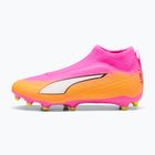 Detské kopačky  PUMA Ultra 6 Match+ LL FG/AG Jr poison pink/puma wht/sun stream/bright aqua/puma blk