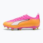 Detské kopačky  PUMA Ultra 6 Play FG/AG Jr poison pink/puma wht/sun stream/bright aqua/puma blk