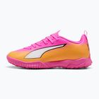 Detské kopačky  PUMA Ultra 6 Play TT Jr poison pink/puma wht/sun stream/bright aqua/puma blk