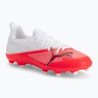 Detské kopačky PUMA Ultra 7 Match FG/AG Jr ultra red/puma black/puma white