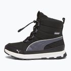 PUMA Evolve Boot Jr detské snehové topánky Puma black/strong gray/puma white