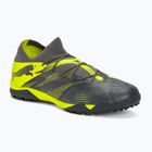 Futbalová obuv PUMA Future 7 Match Rush TT strong gray/cool dark gray/electric lime