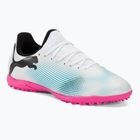 Detská futbalová obuv PUMA Future 7 Play TT puma white/puma black/poison pink