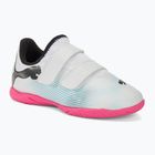 Detská futbalová obuv PUMA Future 7 Play IT V puma white/puma black/poison pink