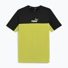 Pánske tričko PUMA ESS+ Block Tee puma black/lime sheen