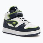 KangaROOS K-CP Dunkin Mid EV dark navy/lime detská obuv