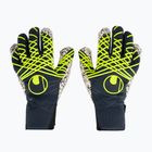 Brankárske rukavice uhlsport Prediction Supergrip + HN navy/white/fluo yellow