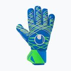 Brankárske rukavice uhlsport Aquagrip HN pacific blue/fluo green/w