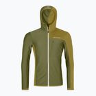 Pánska mikina ORTOVOX Fleece Light Grid Hooded wild herbs