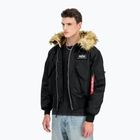 Pánska bunda Alpha Industries 45/P Hooded Custom Bomber black/reflective