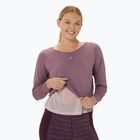 Tielko s dlhým rukávom + tielko na behanie pre ženy ASICS Nagino Run dusty mauve/watershed rose