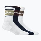 Ponožky ASICS Logo Crew 3 pary midnight/dark red planet/lemongrass