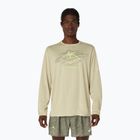 Pánske bežecké tričko longsleeve ASICS Fujitrail Logo LS khaki