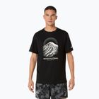 Pánske bežecké tričko Asics Fujitrail Logo Ss Top Performance Black/Cream/Carbon