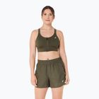 Športová podprsenka ASICS Road Combination Zip dark olive