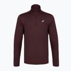Pánska bežecká mikina ASICS Core Ls 1/2 Zip Winter Top dark currant