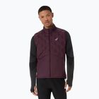 Pánska bežecká vesta Asics Road Winter Gilet dark currant