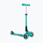 Detská trojkolka Globber Junior Foldable Lights tmavo smaragdovo zelená