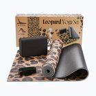 Súprava na jogu Myga Leopard Yoga Set brown