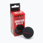 Squashové loptičky Karakal Impro Red Dot 12 ks čierne.