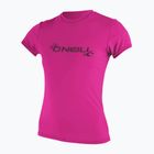 Dámske plavecké tričko O'Neill Basic Skins Sun Shirt fox pink