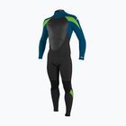 Detská plavecká pena O'Neill Epic 3/2 Back Zip Full black/ultrablu/ultrablu/dglo