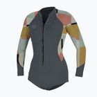 Dámske krátke nohavice O'Neill Bahia 2/1 Front Zip L/S Spring tradewinds / jasmine neoprene foam
