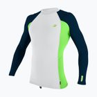 Pánske plavecké tričko Longsleeve O'Neill Premium Skins Rash Guard white/ dayglo/ abyssal