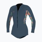 Dámsky plavecký neoprén O'Neill Bahia 2/1 Front Zip Short Spring Copen blue/painted tropics/copen blue