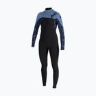 Dámsky plavecký neoprén O'Neill Epic 5/4 mm Chest Zip Full black/stormy palm/faded denim