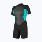 Dámsky plavecký neoprén O'Neill Reactor-2 2mm Back Zip SS Spring IS7 black/light aqua