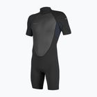 Detský plavecký neoprén O'Neill Youth Reactor-2 2mm Back Zip SS Spring black/slate