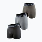 Pánske termo boxerky Surfanic Carbondri 3 páry black/grey/khaki