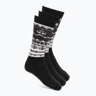 Lyžiarske ponožky Surfanic Pro Tech 3-pack Fairisle black