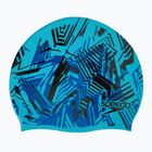 Detská plavecká čiapka Speedo Slogan Print blue/black