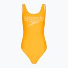 Dámske jednodielne plavky Speedo Logo Deep U-Back orange