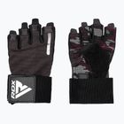 Tréningové rukavice RDX T2 Touch Screen Friendly Full Finger Gym Gloves army green
