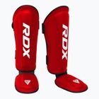 Chrániče holení a priehlavkov RDX T1 Shin Instep Guards red/white