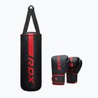 RDX F6 Junior Punch Bag + boxerské rukavice matné červené