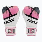 Dámske boxerské rukavice RDX BGR-F7 bielo-ružové BGR-F7P