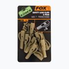 FOX Edges Secure Lead Clip + kolíky 10 ks Trans Khaki CAC477