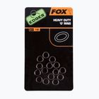Fox Edges Heavy Duty O krúžky na kapry 15 ks čierne CAC496