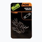 Fox Edges Micro Rig Swivels kaprové obratlíky čierne CAC538